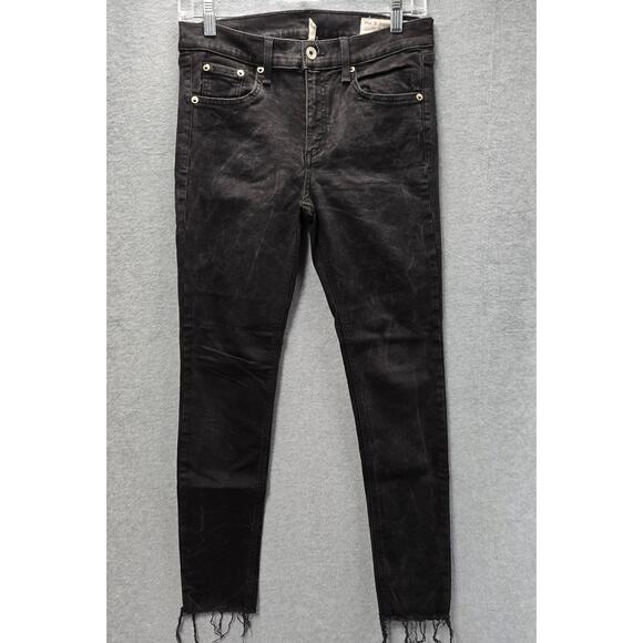 Rag & Bone Black Ankle Skinny Jeans Size 29 - Picture 2 of 6